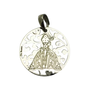 Medalla San Fermín plata de ley. 25mm – Santos