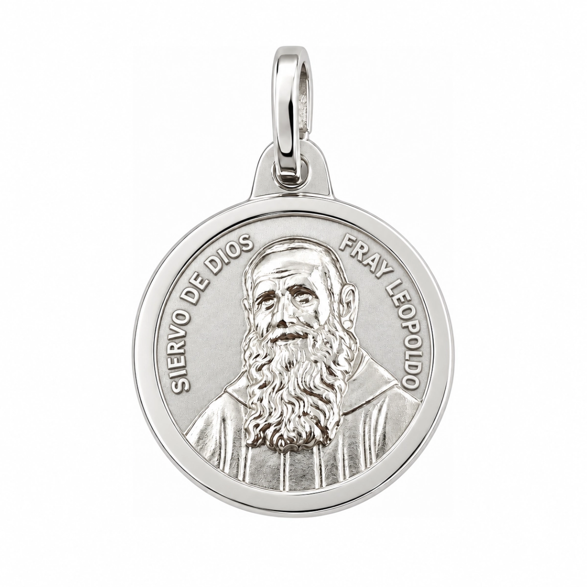 Medalla Fray Leopoldo en plata de ley.