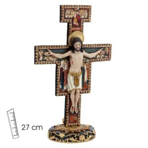 JESUS EN CRUZ BIZANTINA 27 cm