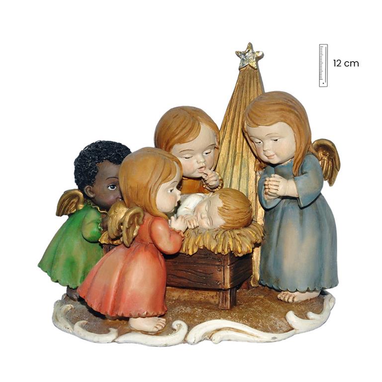 Niño Jesus con cuatro ángeles