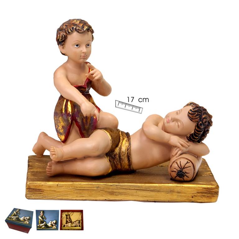 Niño Jesus dormido con San Juan