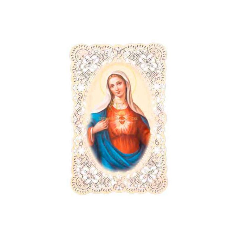 Estampa de la Virgen del Sagrado Corazon 'Antiq'