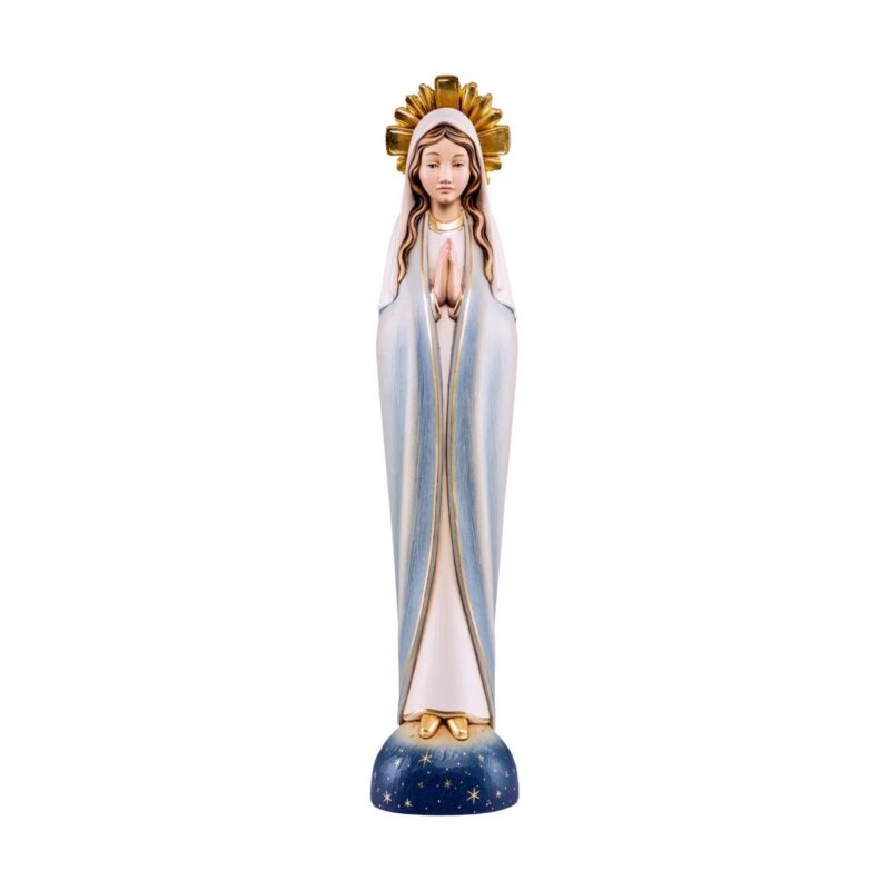 Virgen estilizada de madera