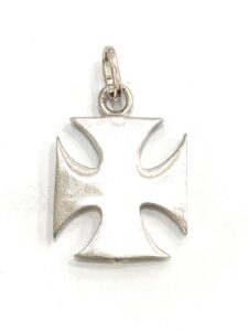 Cruz templaria plata de ley y esmalte