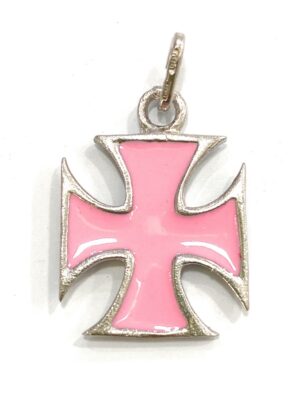 Cruz templaria plata de ley y esmalte