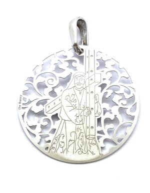 Medalla Cristo Nuestro Padre Jesus Nazareno "El Abuelo" en plata de ley®. 40mm