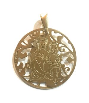 Medalla Madre del Amor Hermoso plata de ley®. 25mm