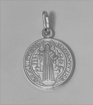 Medalla San Benito en plata de ley