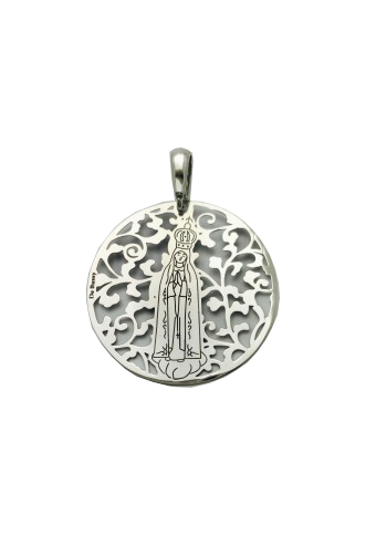 Medalla Virgen de Fatima en plata de ley ®