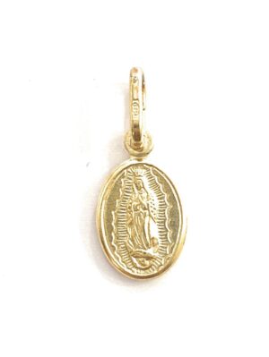 Medalla Virgen de Guadalupe plata de ley. 11mm