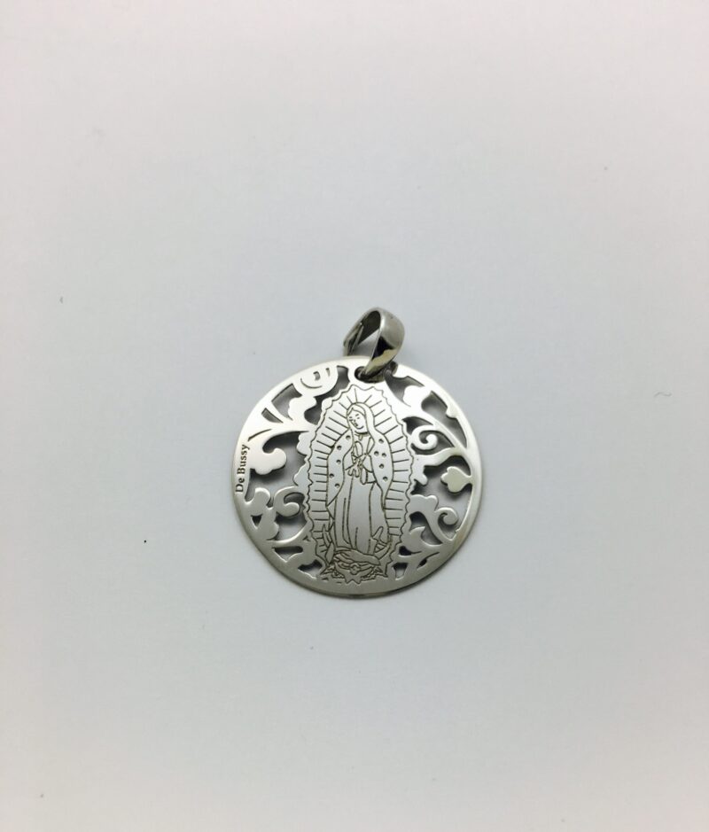 Medalla Virgen de Guadalupe plata de ley®. 25mm
