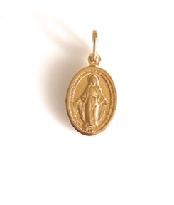 Medalla Virgen de la Milagrosa plata de ley. 12mm