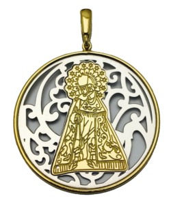 Medalla Virgen de los Desamparados plata de ley®. 40mm