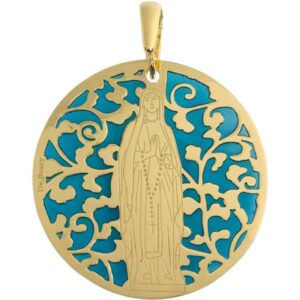 Medalla Virgen de Lourdes plata de ley® 35mm