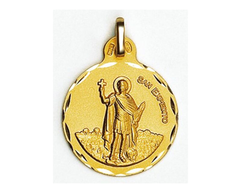 Medalla de San Expedito en oro