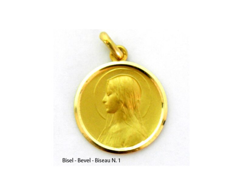 Medalla de la Virgen Maria con velo