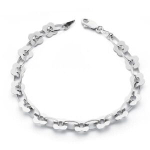 18K PULSERA ORO BLANCO 18.5 CM 7 MM 6.70 GR