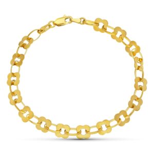 18K PULSERA ORO AMARILLO FLORES