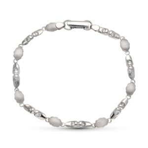 18K PULSERA ORO BLANCO CIRCONITAS