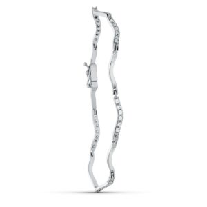 18K PULSERA ORO BLANCO CIRCONITAS