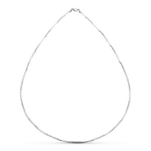 18K GARGANTILLA ORO BLANCO CIRCONITAS