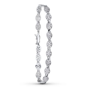 18K PULSERA ORO BLANCO CIRCONITAS