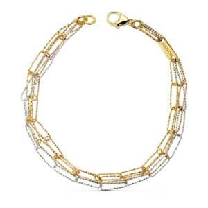 18K PULSERA TRICOLOR 19.5CM 6.00 GR