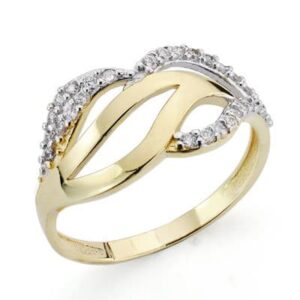 18K SORTIJA BICOLOR 29 CIRCONITAS