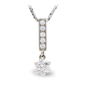 18K GARGANTILLA ORO BLANCO CIRCONITAS