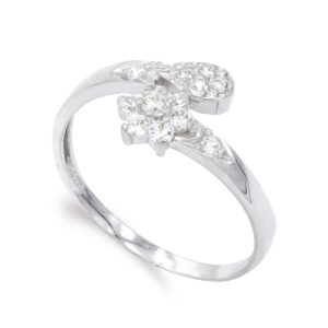 18K SORTIJA ORO BLANCO CIRCONITAS
