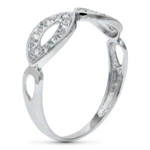 18K SORTIJA ORO BLANCO JUEGO NOVIA ANCHO 6 MM CIRCONITAS
