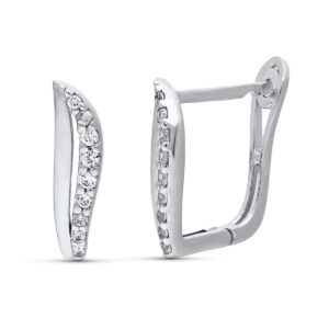 18K PENDIENTES ORO BLANCO CIRCONITAS CATALAN