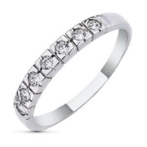 18K SORTIJA ORO BLANCO CIRCONITAS