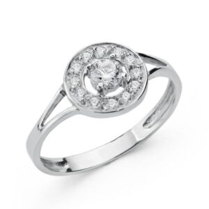 18K SORTIJA COMUNION ORO BLANCO CIRCONITAS
