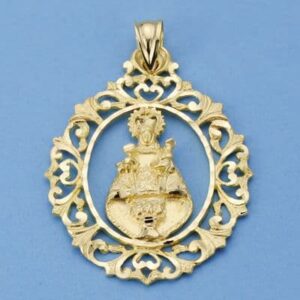 18K MEDALLA VIRGEN DE COVADONGA 39X30 MM