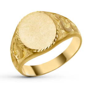 18K SELLO ORO AMARILLO CABALLERO