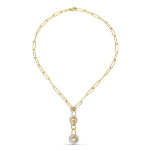 18K GARGANTILLA ORO BICOLOR MOTIVO