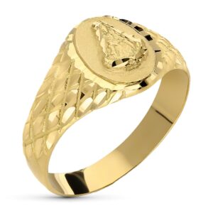 18K SELLO ORO AMARILLO VIRGEN DEL ROCIO PEQUEÑO