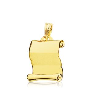 9K PERGAMINO ORO AMARILLO 20X14 MM