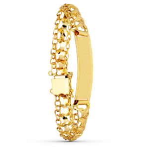 18K PULSERA ORO AMARILLO PRINCESA CHAPA