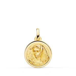18K MEDALLA VIRGEN MACARENA BISEL 16 MM