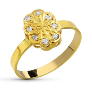 18K SORTIJA ORO AMARILLO CIRCONITAS