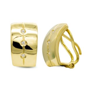 18K PENDIENTES ORO AMARILLO CON CIRCONITAS