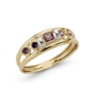 9K SORTIJA BICOLOR CIRCONITAS