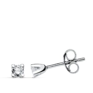 9K PENDIENTES DIAMANTES 4 GARRA 0.12 CTS SI-H