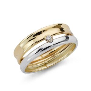 9K SORTIJA BICOLOR CIRCONITA