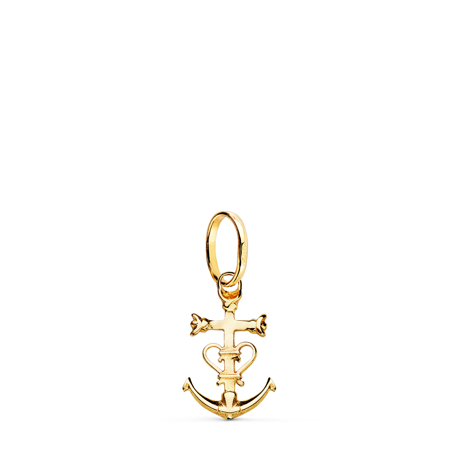 18K CRUZ DE LA CAMARGA ORO AMARILLO. 16 X 10 MM