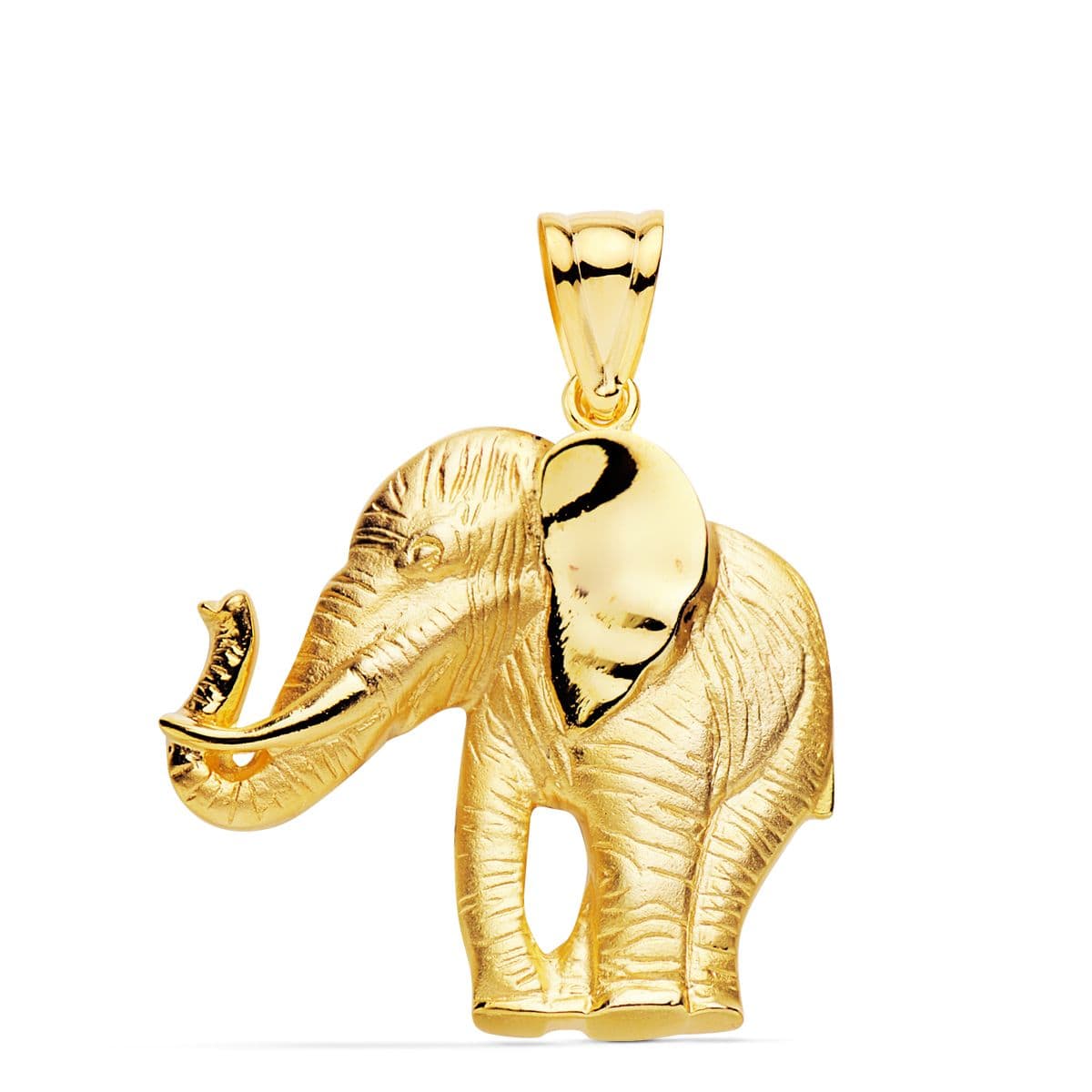 18K COLGANTE ELEFANTE SILUETA 32X30 MM