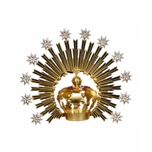Corona sobre corona imperial con estrellas