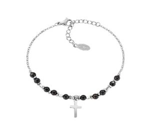 Pulsera de acero inoxidable – acabado en acero – Longitud 16 + 3 cm – ACBR818387B